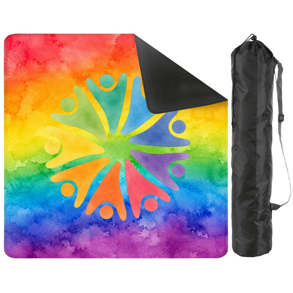LGBTQ Rainbow Tie Dye Mahjong Mat