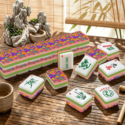 Shroom Boom Modtastic 4Layer American Mahjong Tiles Set And Carry Case - Splash Of Mahj And Color Co.