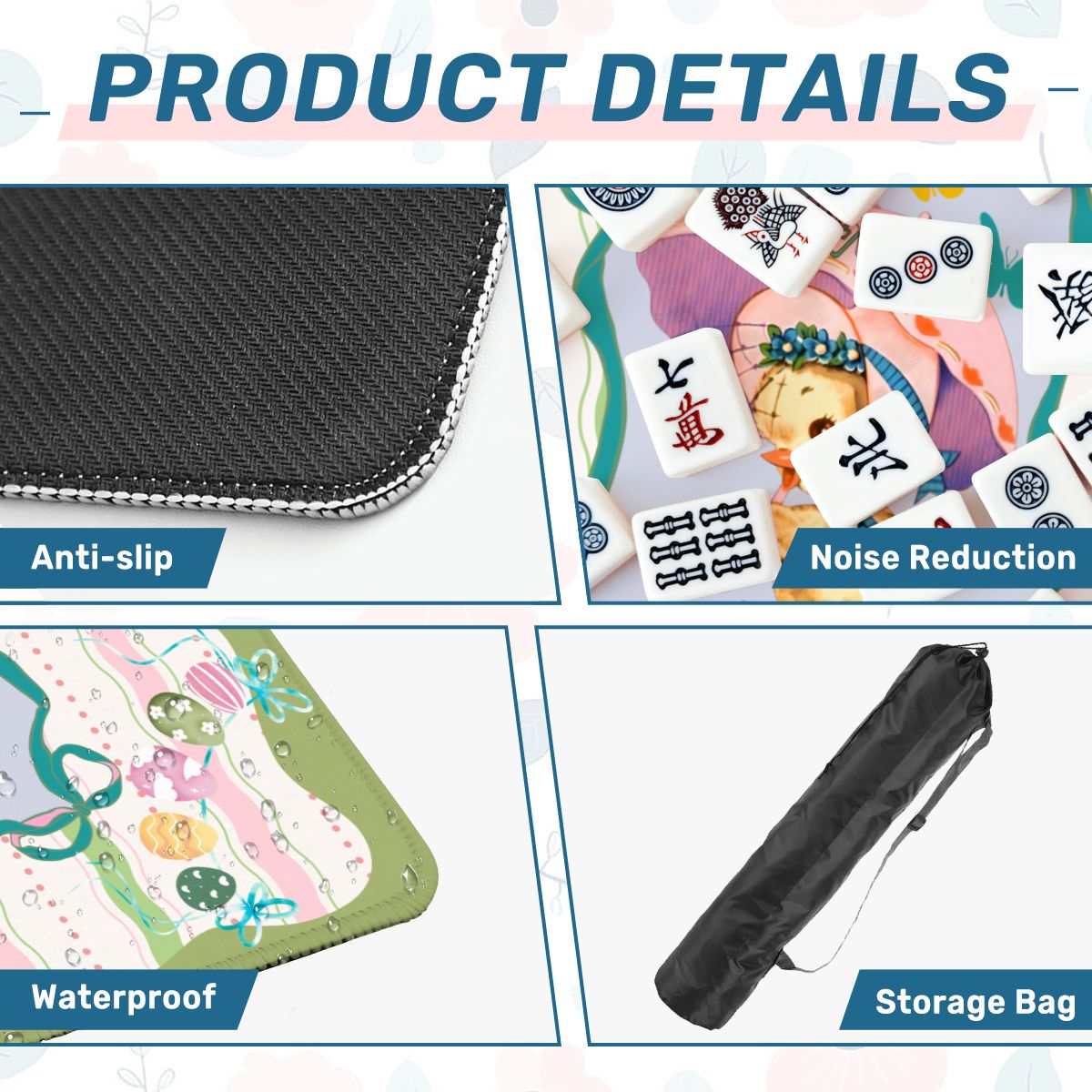 Chic & Giggles Springtime Bliss Mahjong Mat - Splash of Color Co.