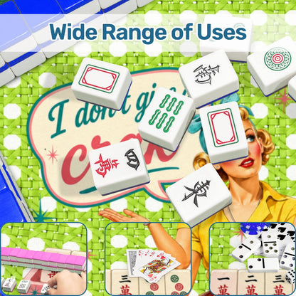 Funny Mahjong Mat Cane & Cello I Don't Give A Crak Mahj Mat