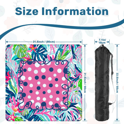 Preppy Pastel Garden Gala Whimiscal Mahjong Mat - Splash of Color Co.