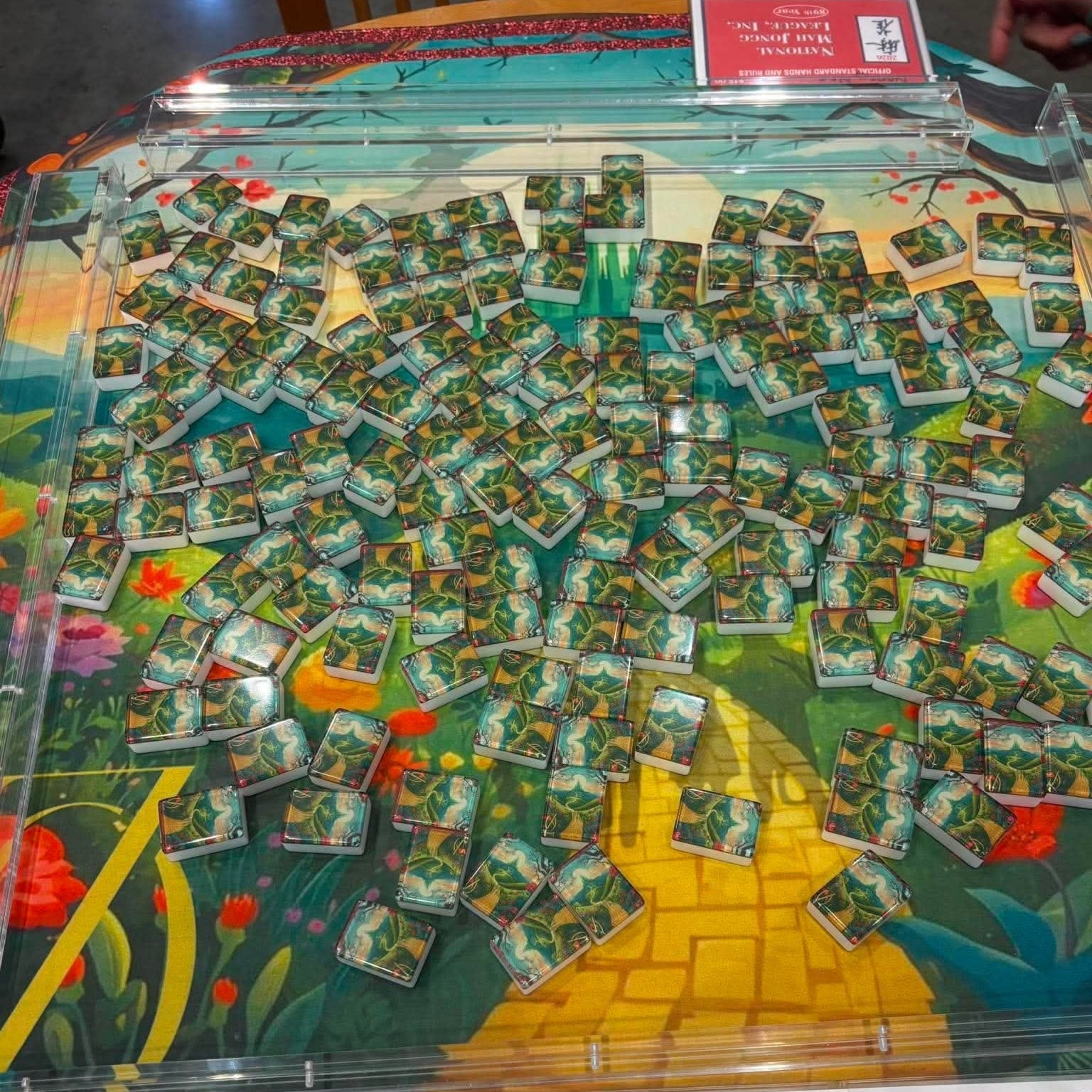 Off To See The Wizard Magical Oz Themed American Mahjong Tiles With Carry Case - Splash Of Mahj And Color Co.