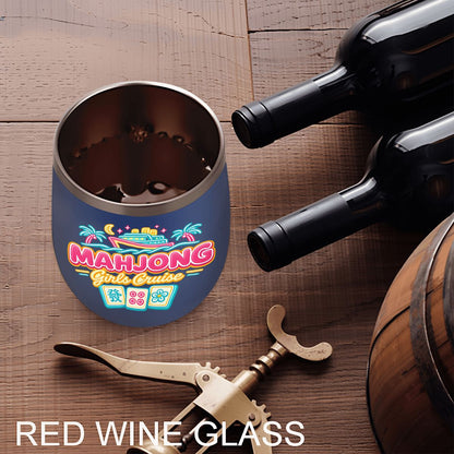 Mahjong Girls Cruise Egg - Shaped Tumbler - Splash of Color Co.