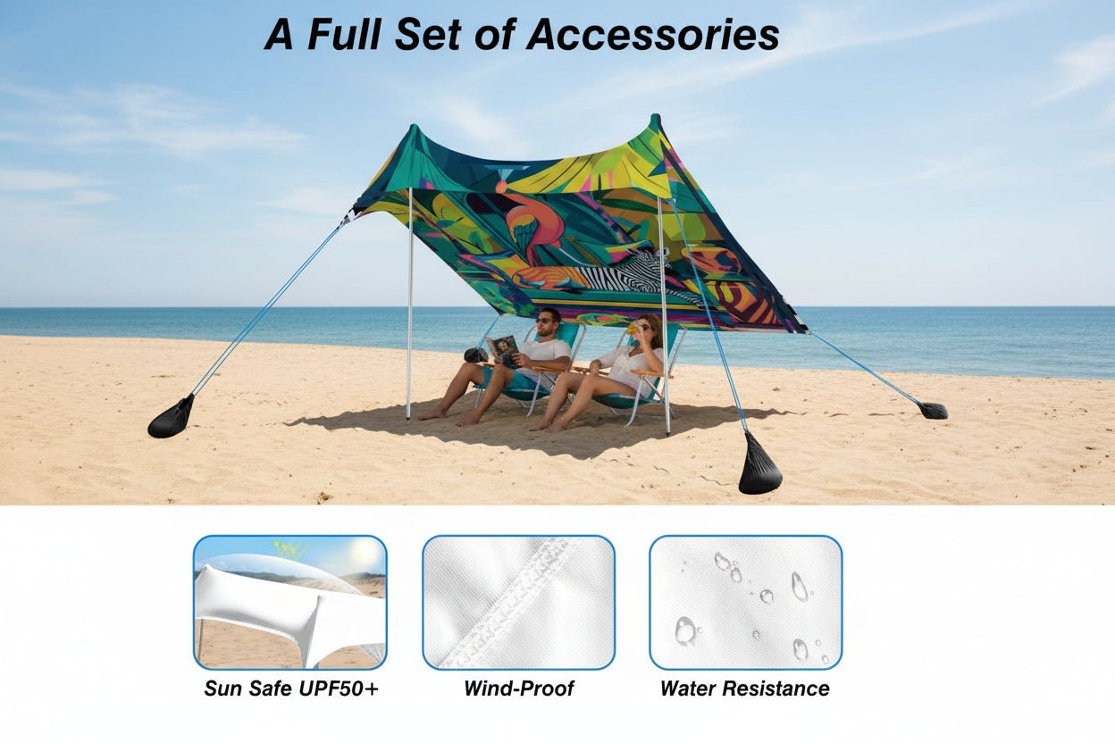 Wild Thang Summer Breeze Beach Canopy - Splash of Color Co.