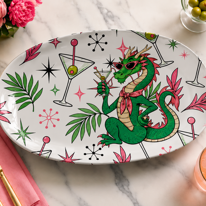 Tipsy Dragon Mahjong Serving Hosting Party Platter
