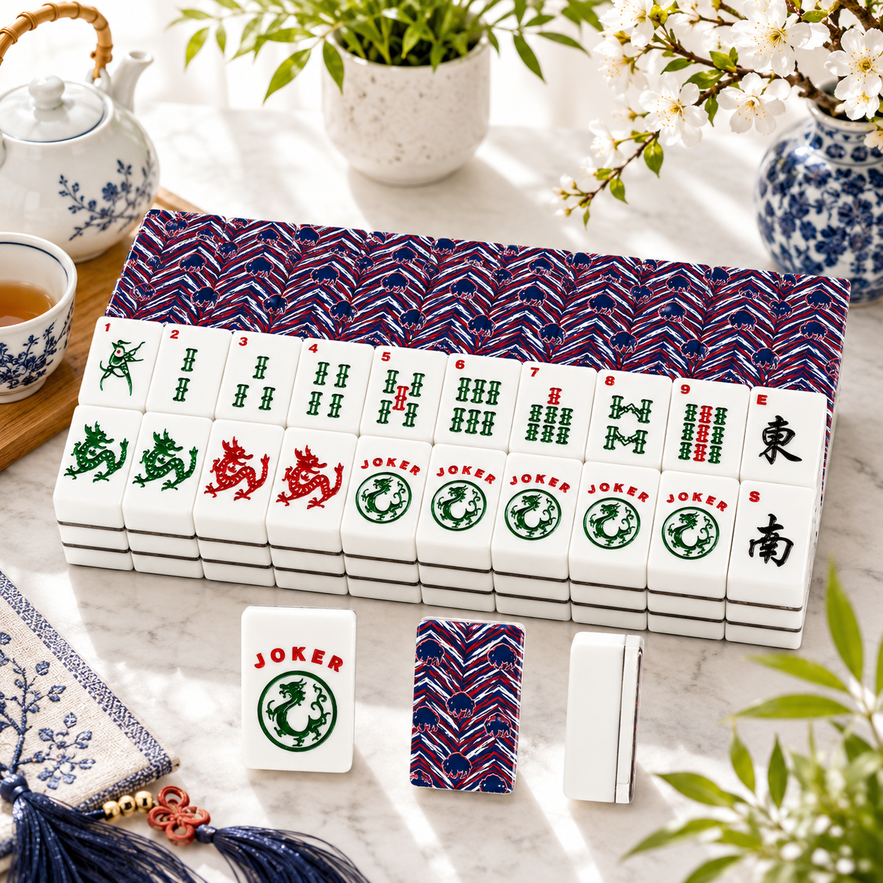 Buffalo Football Fans American Mahjong Tiles And Carry Case