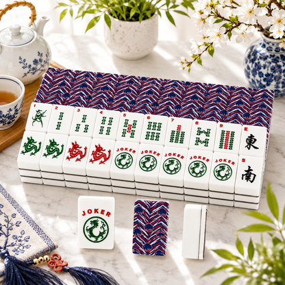 Buffalo Football Fans American Mahjong Tiles And Carry Case