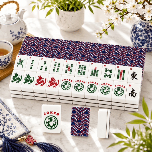 Buffalo Football Fans American Mahjong Tiles And Carry Case - Splash Of Mahj And Color Co.
