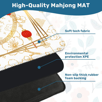 Asian Chinese Lanterns Mahjong Mat - Splash of Color Co.