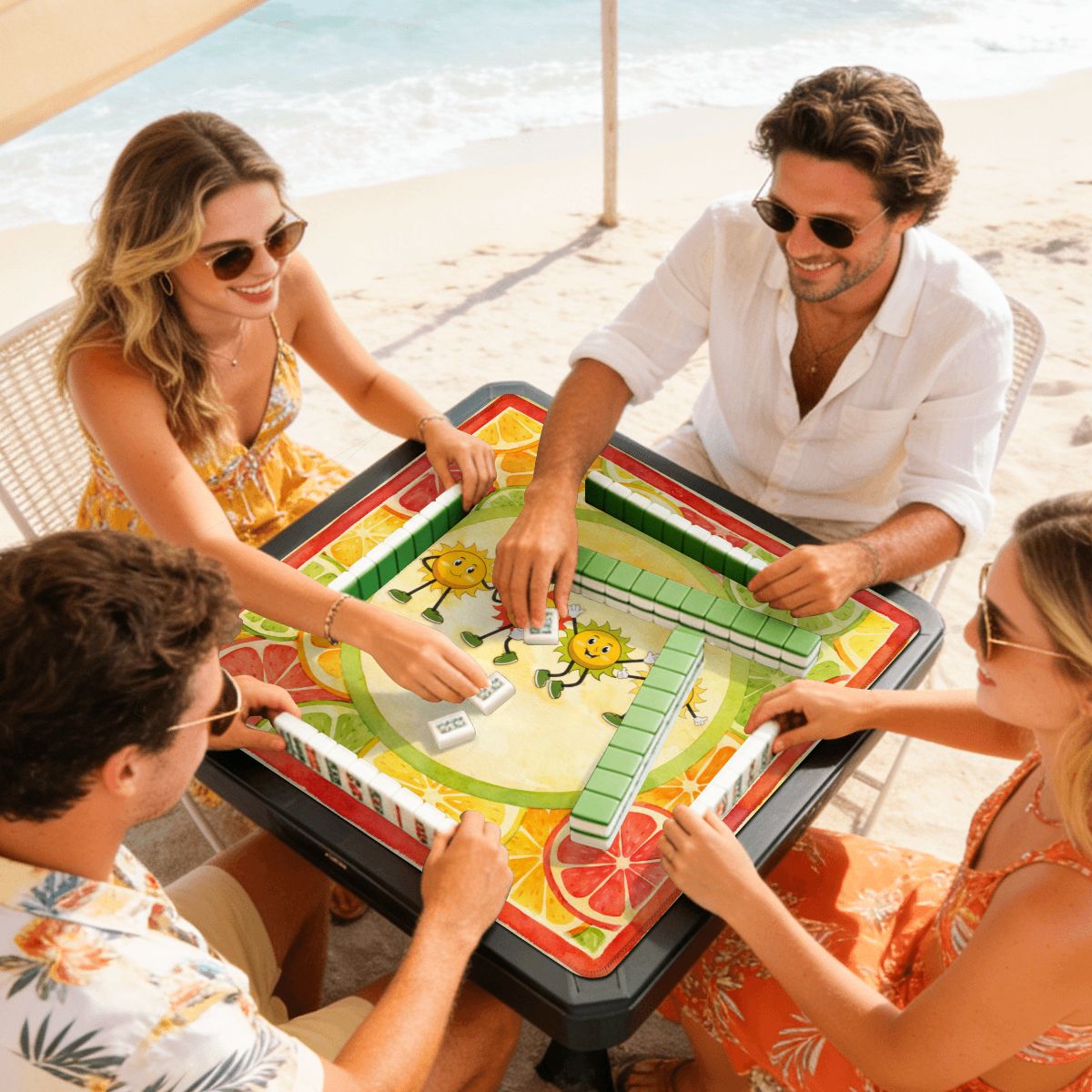 The Charleston Happy Play Mini Mahjong Mat - Splash of Color Co.