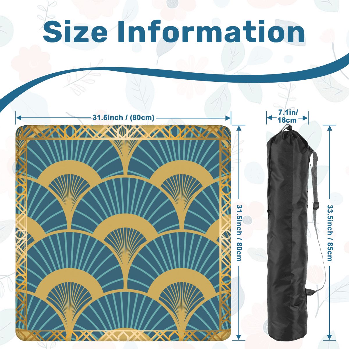 Art Deco Mahjong Mat Lady Luck’s Teal Lounge - Splash of Color Co.