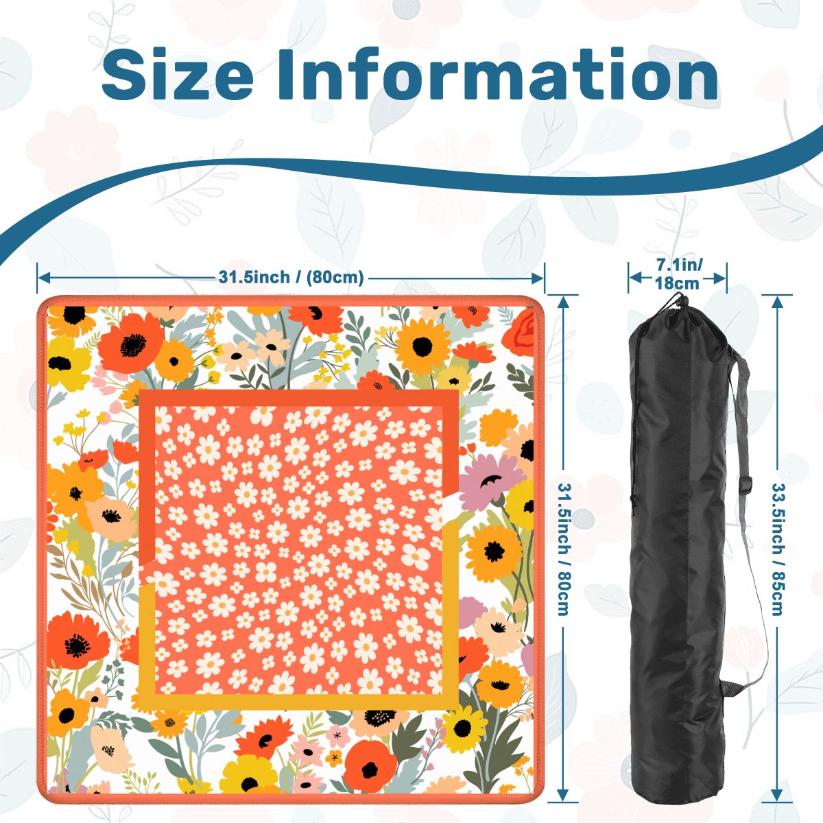 Petals And Pungs Spring Garden Mahjong Mat - Splash of Color Co.