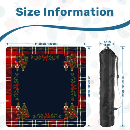 Ralph's Christmas Story Tartan Plaid Mahjong Mat - Splash Of Mahj And Color Co.