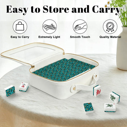 Koi Fish Tranquil Tides Mahjong American Mahjong Tiles And Carry Case - Splash Of Mahj And Color Co.