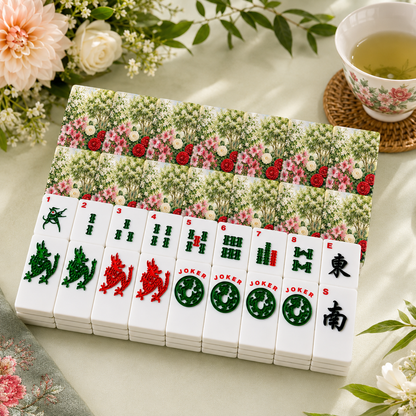 Southern Gardens American Mahjong Tiles And Carry Case