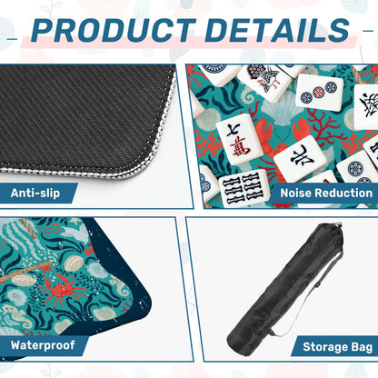 Nautical Nellie Sea Of Life Whimsical Mahjong Mat - Splash of Color Co.