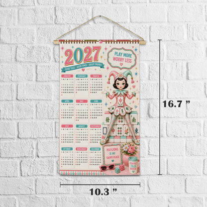 Mahjie The Mahjong Mascot 2027 Wall Calendar