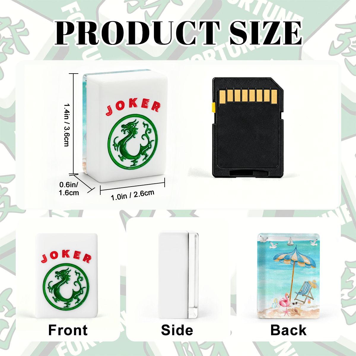 Old World Florida Nostalgic Beach American Mahjong Tiles And Carry Case - Splash of Color Co.