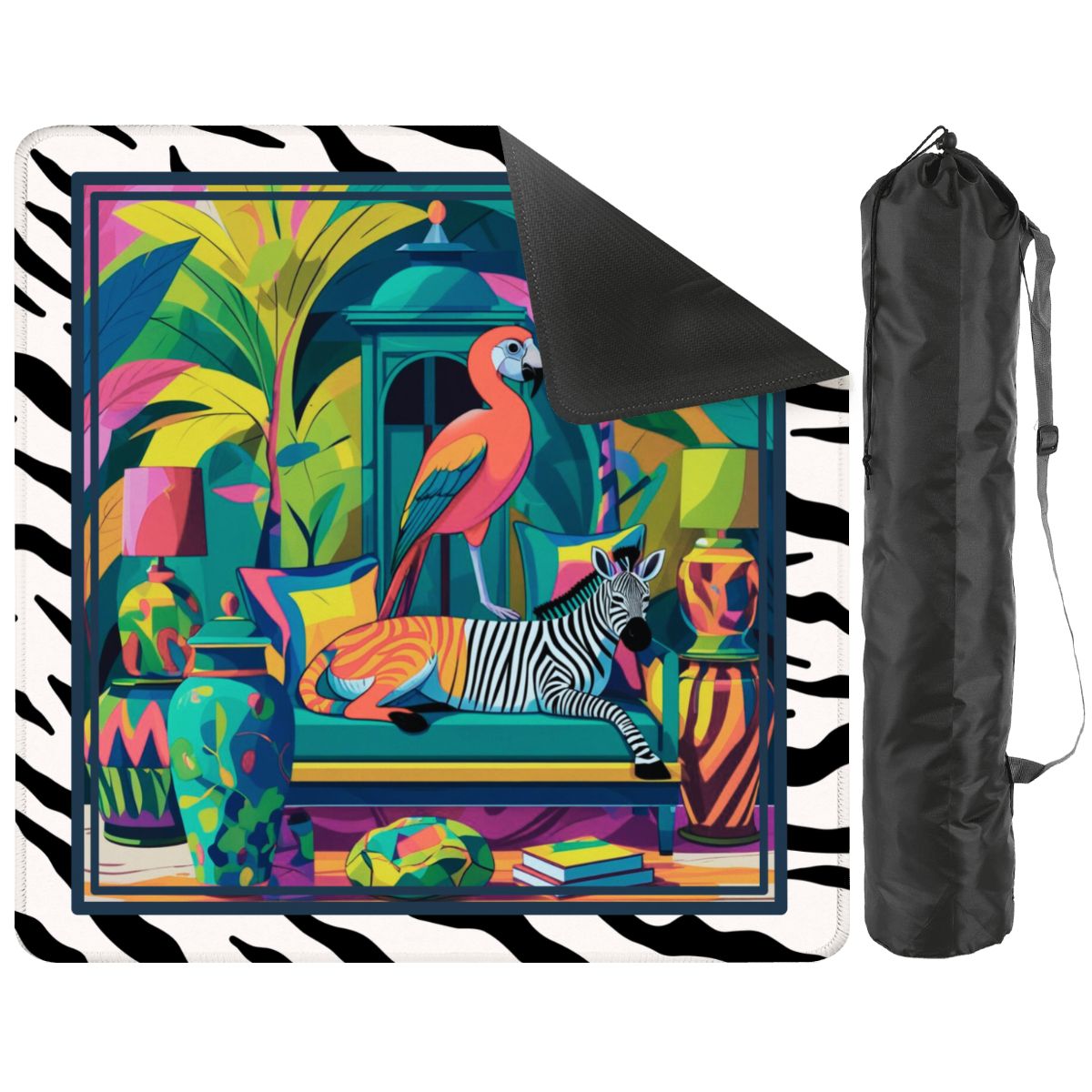 Wild Thang Animal Safari Mahjong Mat - Splash of Color Co.