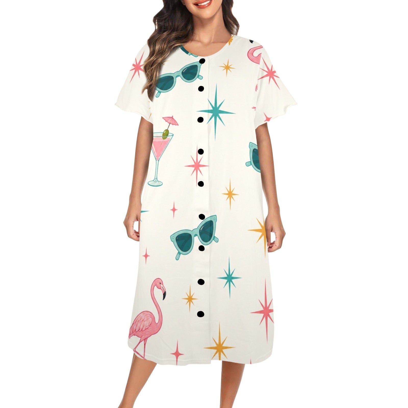 Funny Mahjong Muumuu Dress - Splash Of Mahj And Color Co.