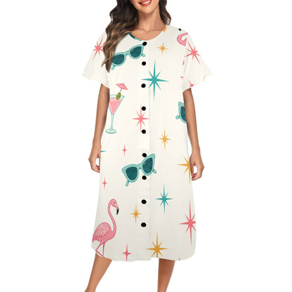 Funny Mahjong Muumuu Dress - Splash Of Mahj And Color Co.