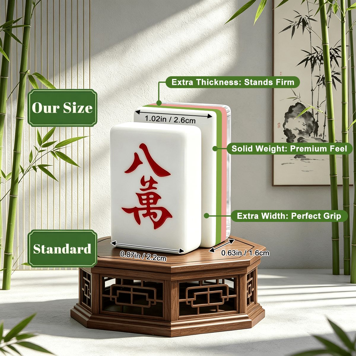 Christmas Nutcracker Holiday ENGRAVED 4 Layer American Mahjong Tiles Set With Carry Case - Splash Of Mahj And Color Co.