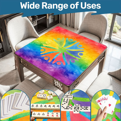 LGBTQ Rainbow Tie Dye Mahjong Mat