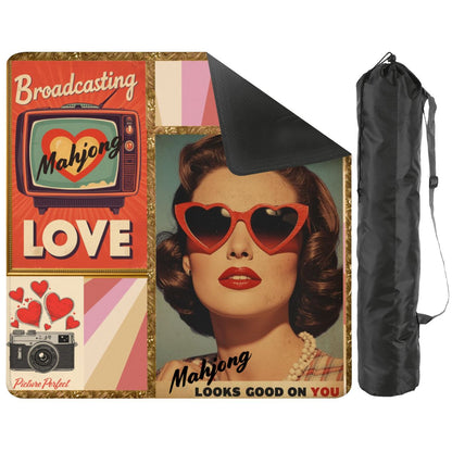 The Era Of Mahjong Looks Good On You Mahjong Mat - Splash of Color Co.