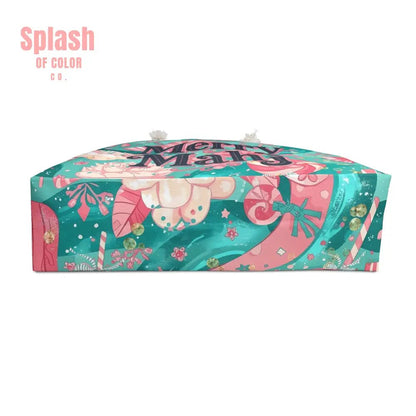 Festive Candyland - Merry Mahj Travel Tote, Mahj Tile Bag, Christmas Gift, Weekend Getaway, Holiday Accessory - Splash of Color co.