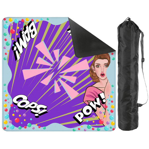 Purple Pop Art Mahjong Mat - Splash of Color Co.