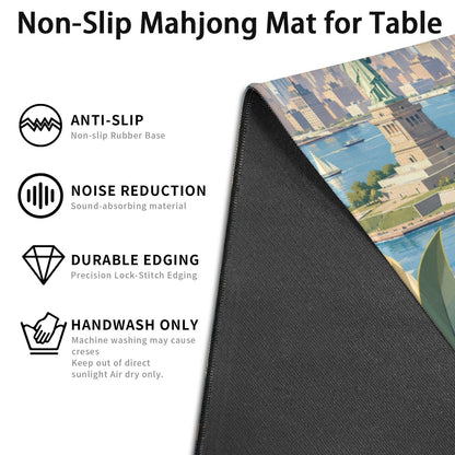 Art Deco New York City Mahjong Mat 33x33