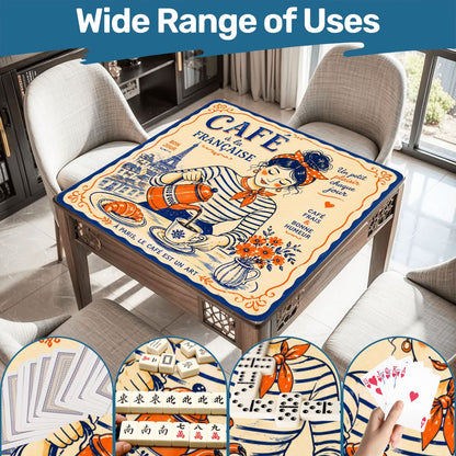 French Cafe Mahjong Mat - Splash of Color Co.