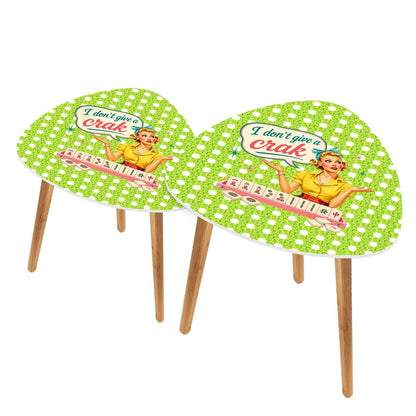 Funny Mahjong Nesting Tables, I Don't Give A Crak - Splash Of Mahj And Color Co.