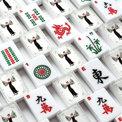 Art Deco American Mahjong Tiles And Carry Bag Case