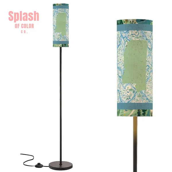 State Of Mississippi, Rivers Will Run Book Nook Modern Floor Lamp - Splash of Color co.