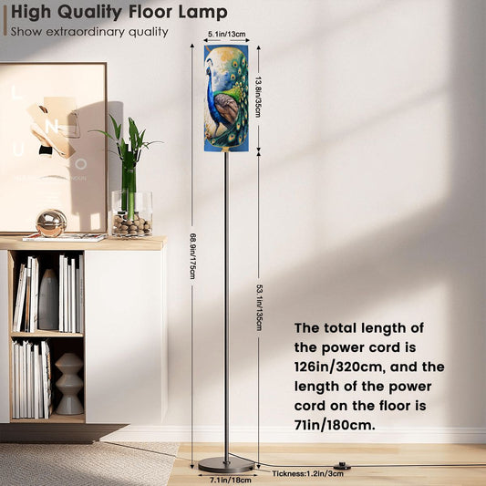 Floor Lamp Modern Standing Lamp (Made in USA) - One Size - Floor Lamps