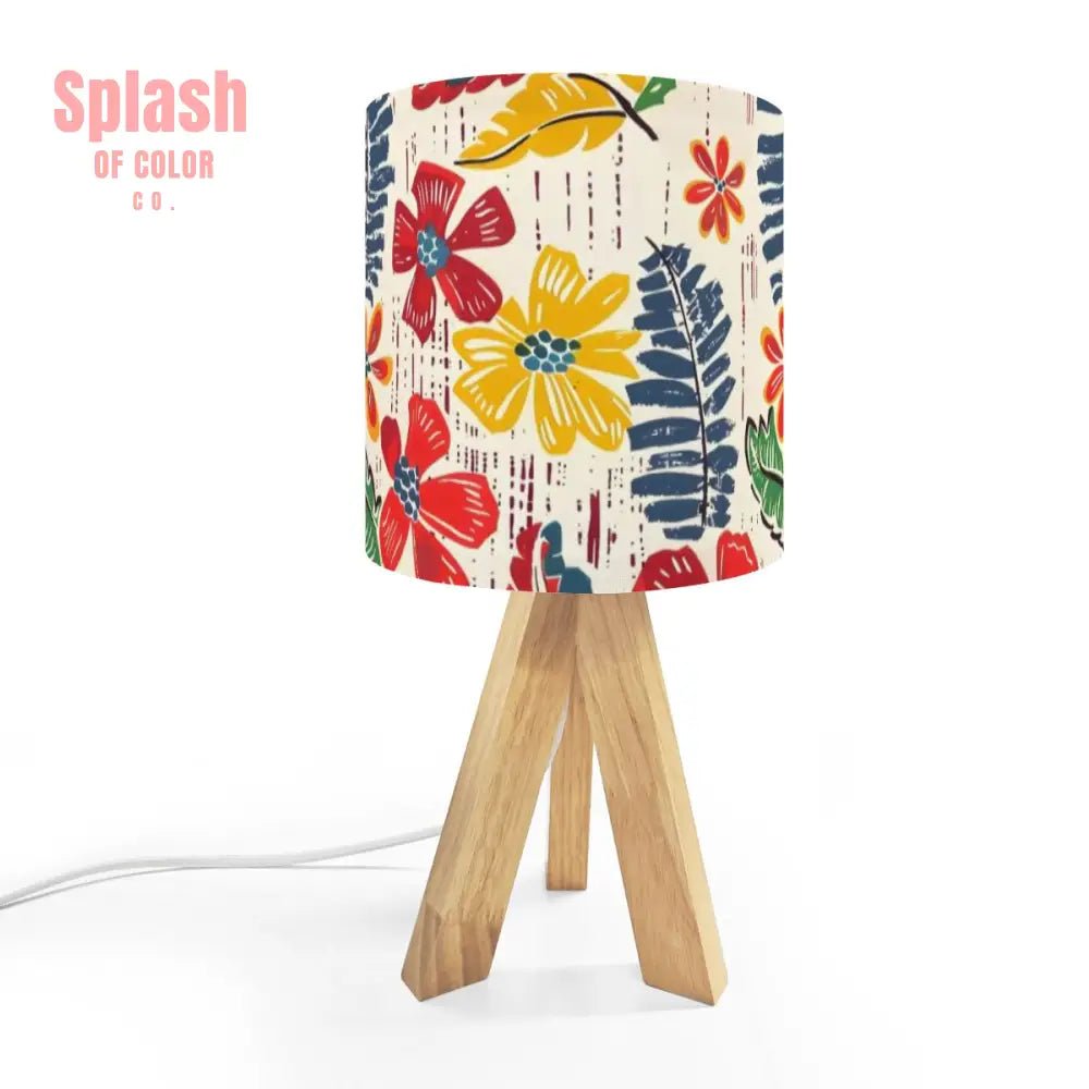 Floral Heritage Collection, Desk Reading Modern Tripod Table Lamp - Splash of Color co.