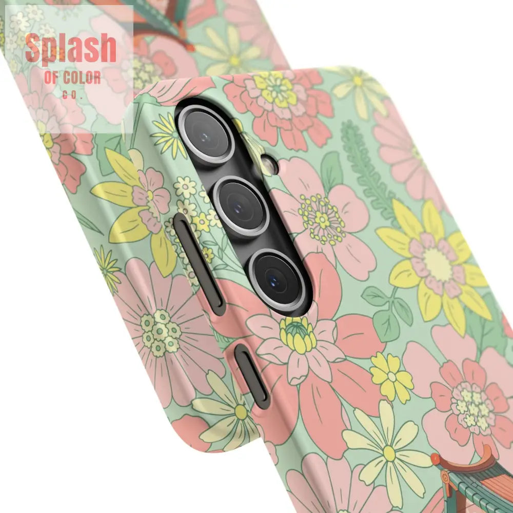 Floral Heritage Mahjong Lover Phone Case Cute Mahj Gift Phone Case