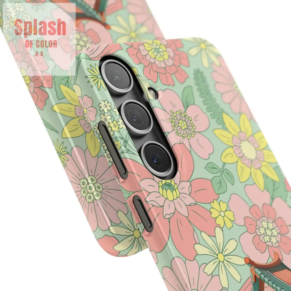 Floral Heritage Mahjong Lover Phone Case Cute Mahj Gift Phone Case