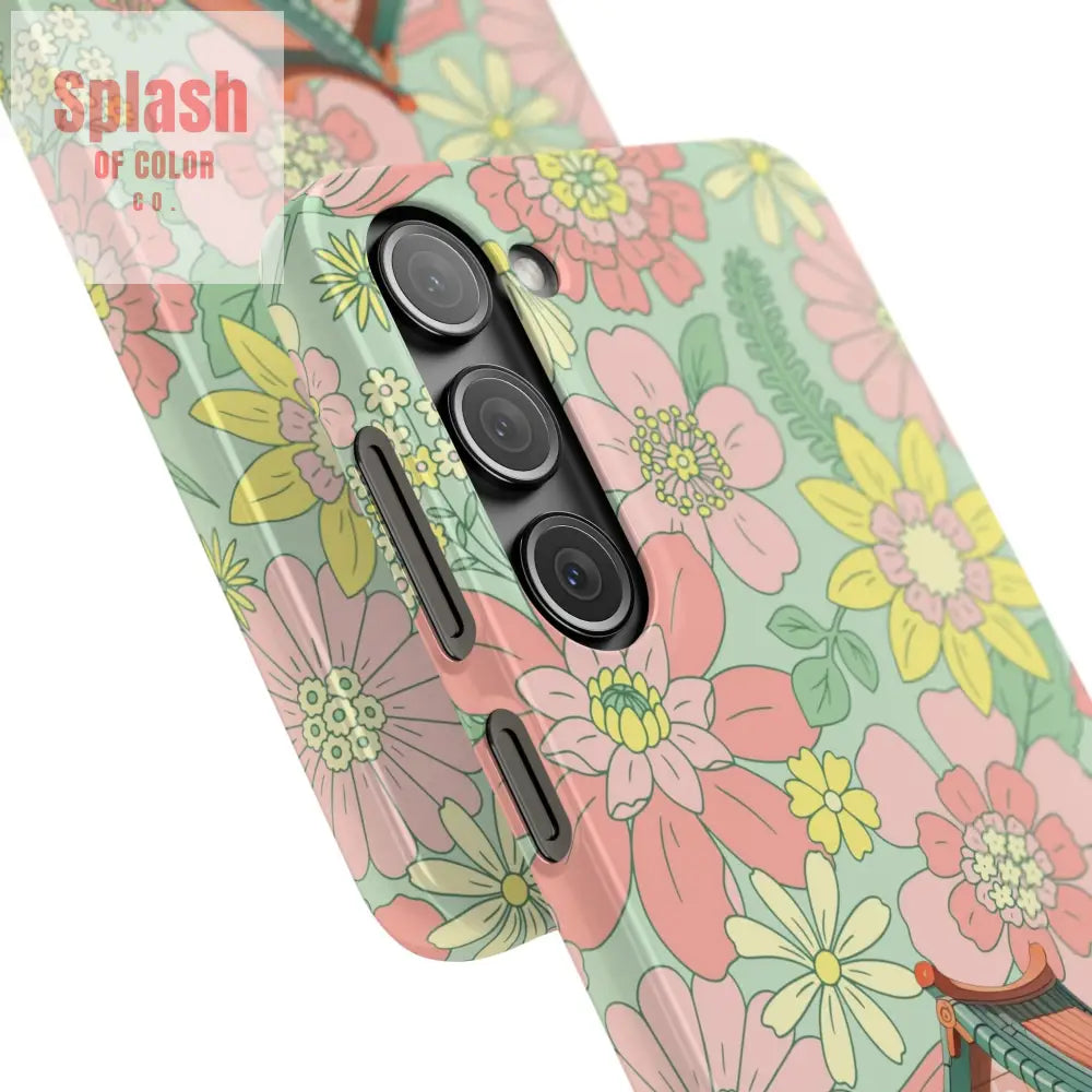 Floral Heritage Mahjong Lover Phone Case Cute Mahj Gift Phone Case