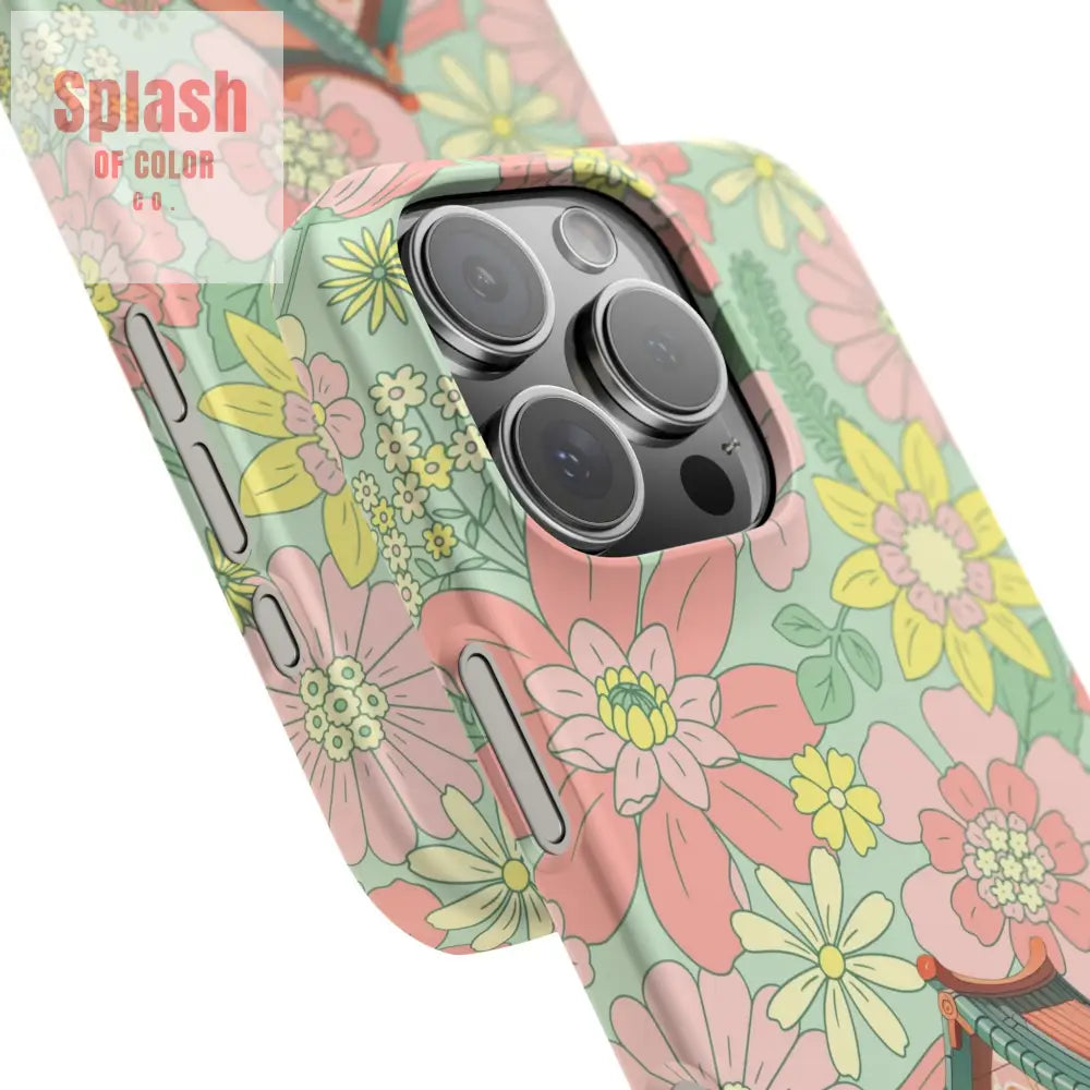 Floral Heritage Mahjong Lover Phone Case Cute Mahj Gift Phone Case