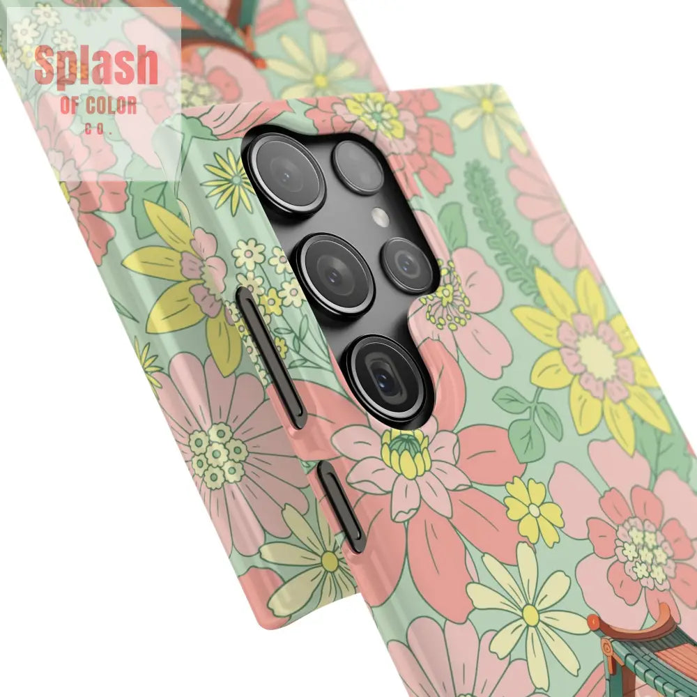 Floral Heritage Mahjong Lover Phone Case Cute Mahj Gift Phone Case