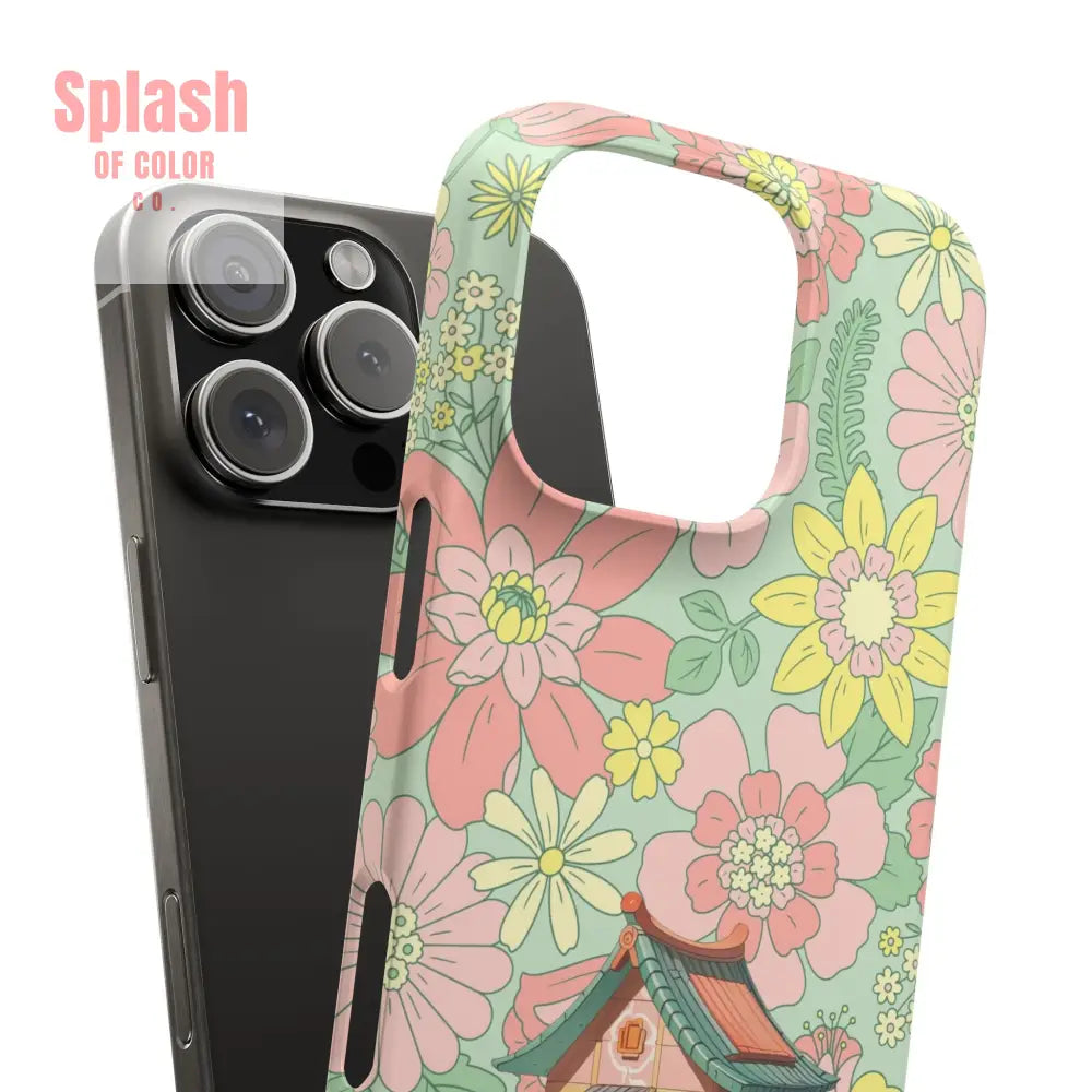 Floral Heritage Mahjong Lover Phone Case Cute Mahj Gift Phone Case