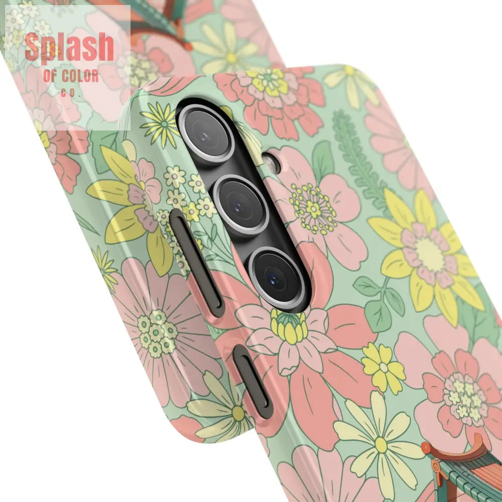 Floral Heritage Mahjong Lover Phone Case Cute Mahj Gift Phone Case
