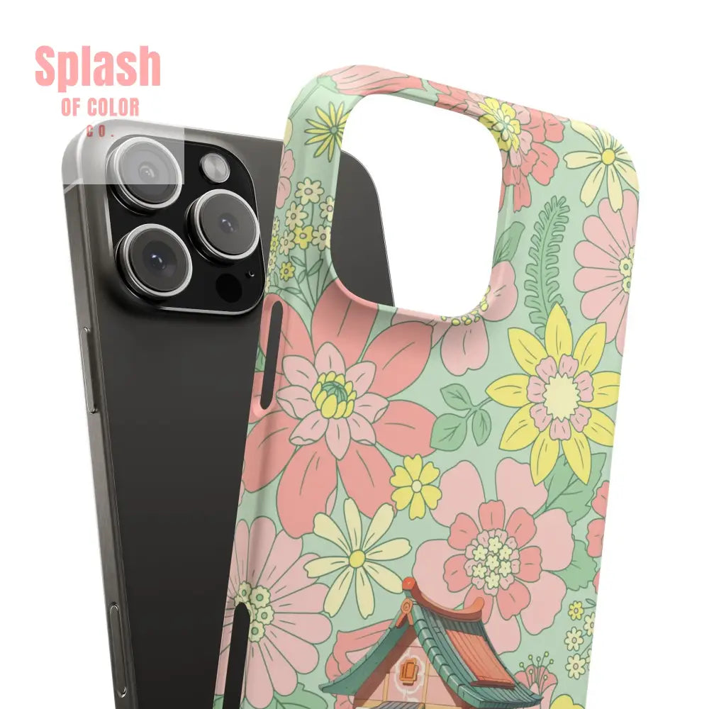 Floral Heritage Mahjong Lover Phone Case Cute Mahj Gift Phone Case