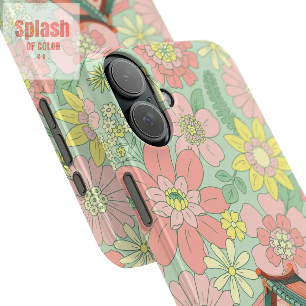 Floral Heritage Mahjong Lover Phone Case Cute Mahj Gift Phone Case