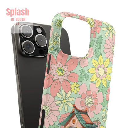 Floral Heritage Mahjong Lover Phone Case Cute Mahj Gift Phone Case
