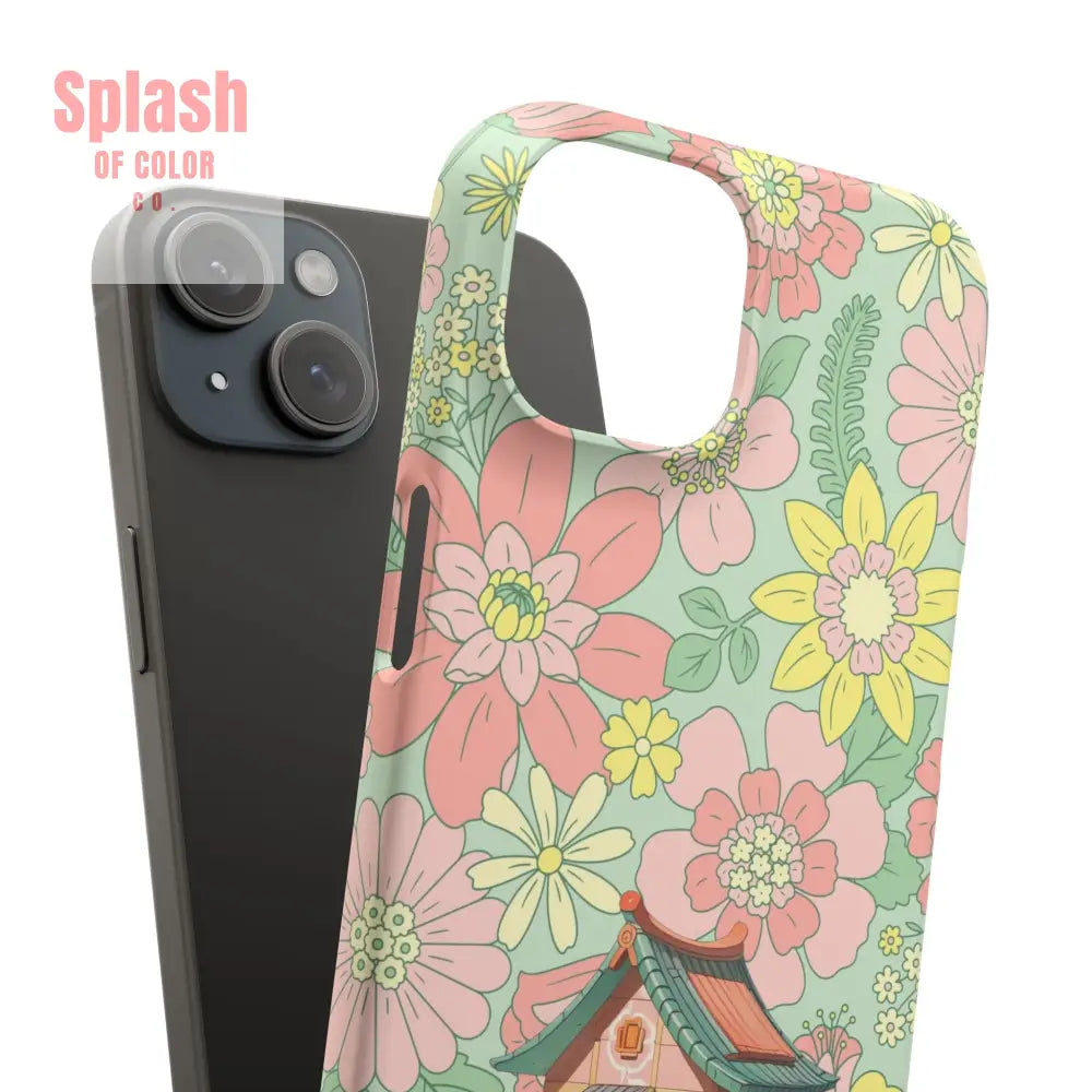 Floral Heritage Mahjong Lover Phone Case Cute Mahj Gift Phone Case