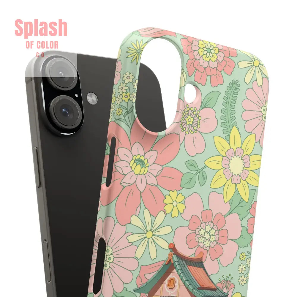 Floral Heritage Mahjong Lover Phone Case Cute Mahj Gift Phone Case