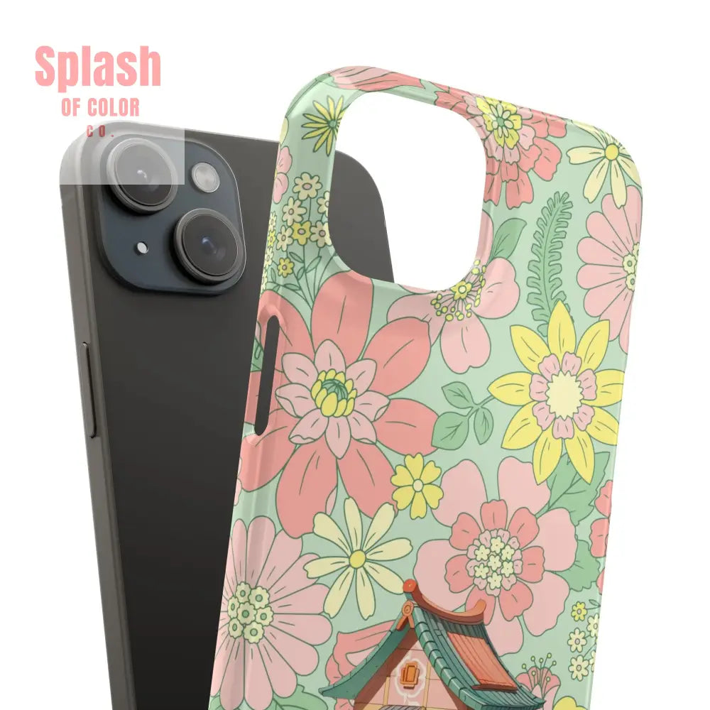 Floral Heritage Mahjong Lover Phone Case Cute Mahj Gift Phone Case